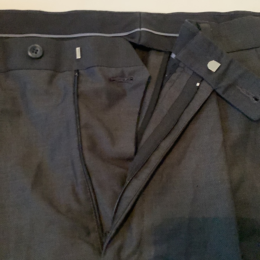 John Henry Men’s Dress Pants Charcoal Cuffed Leg Size 36-32 - Picture 10 of 13